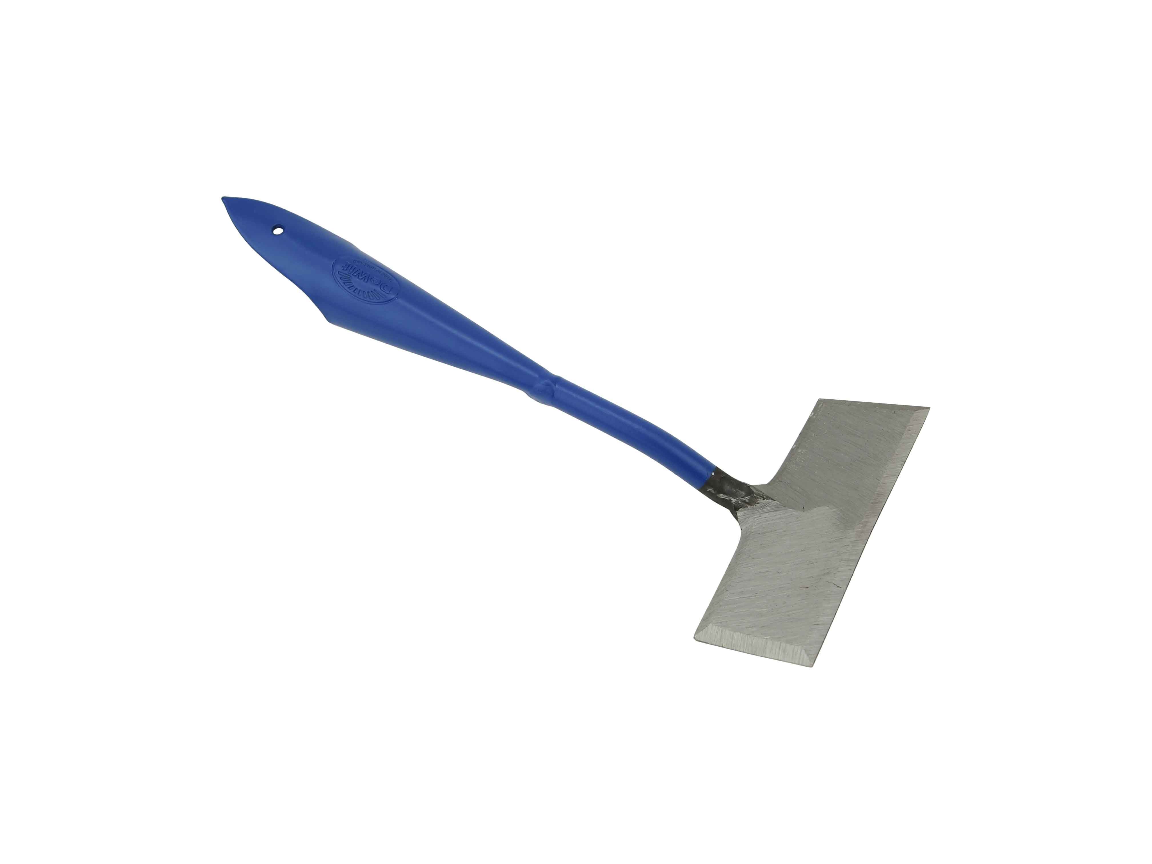 Straight pull'n push weeder, sharpend all sides 12cm blue (head only)